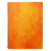 Heldere abstracte mozaïekoranje achtergrond met gl notitieboek (Voorkant)