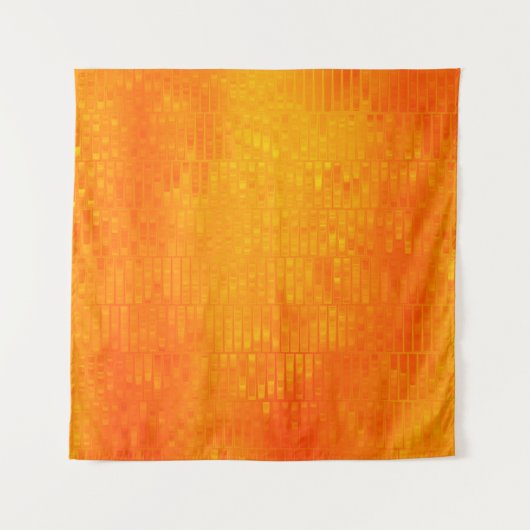 Heldere abstracte mozaïekoranje achtergrond met gl wandkleed (Voorkant)