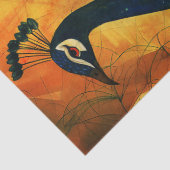 Heldere Abstracte Pauw Decoupage Tissuepapier (Detail)