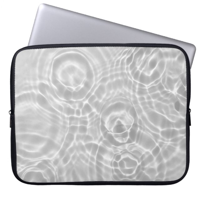 Heldere Abstracte textuur van het wateroppervlak Laptop Sleeve (Voorkant)