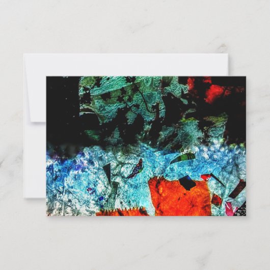 Heldere abstracte uitnodiging. Gewone recycle text Kaart (Voorkant)