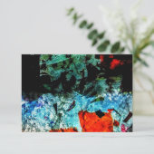 Heldere abstracte uitnodiging. Gewone recycle text Kaart (Staand voorkant)