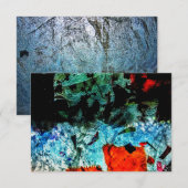 Heldere abstracte uitnodiging. Gewone recycle text Kaart (Voorkant / Achterkant)