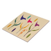 Heldere Abstracte Waterverf Art Calla Lily Tegeltje (Zijkant)