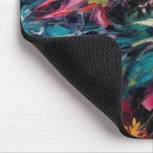 HELDERE ABSTRACTE WATERVERF BLOEMEN MUISMAT (Hoek)