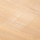 Heldere Acryl Save The Date Moderne Chic Kalender Uitnodigingen (Laagn)