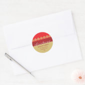 HELDERE ADRESETIKETTEN :: randje 2 Ronde Sticker (Envelop)
