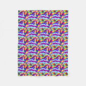 Heldere Afrikaanse stijl art patronen Fleece Deken (Voorkant)