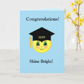 Heldere Afstuderen voor een mooi gezicht Kaart (Gele Bloem)