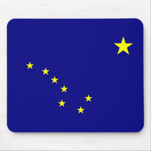 Heldere Alaskaanse vlag Muismat