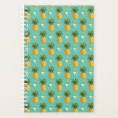 Heldere ananassen op het geometrische patroon planner (Voorkant)