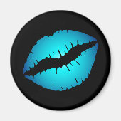 Heldere Aqua Blue Ombre ziet er uit Magneet (Voorkant)