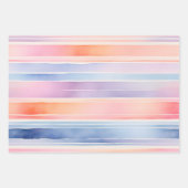 Heldere aquarel strepen verpakken van papieren vel (Voorkant)