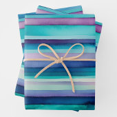 Heldere aquarel strepen verpakken van papieren vel