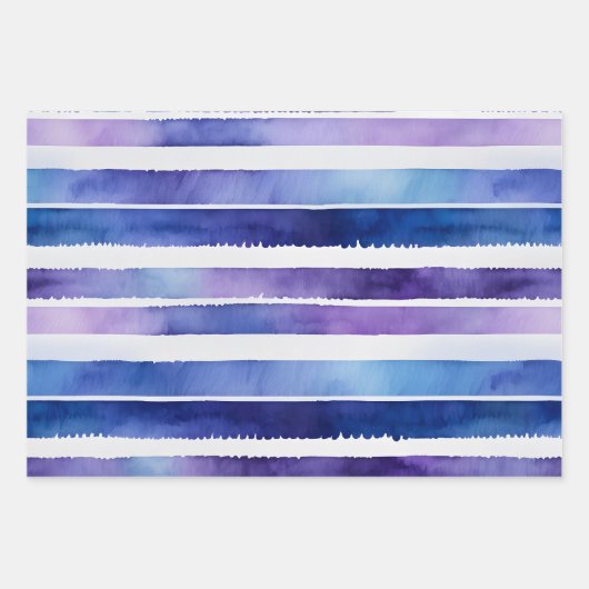 Heldere aquarel strepen verpakken van papieren vel (Voorkant 3)