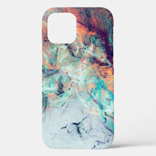 Heldere artistieke spatten. Abstracte tekentrendy iPhone 12 Hoesje