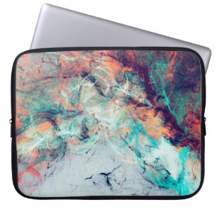 Heldere artistieke spatten. Abstracte tekentrendy Laptop Sleeve