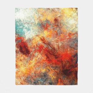 Heldere artistieke spatten. Abstracte verfkleur Fleece Deken