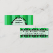 Heldere Awnings Skinny Green Visitekaartjes (Voorkant / Achterkant)