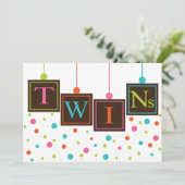 Heldere BABY blokken van het Baby shower van de Ki Kaart (Staand voorkant)