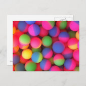 Heldere Ballen Bouncy Briefkaart (Voorkant / Achterkant)