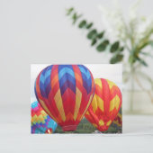 Heldere ballon briefkaart (Staand voorkant)