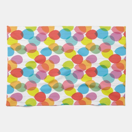 Heldere ballons keukenhanddoeken (Horizontaal)