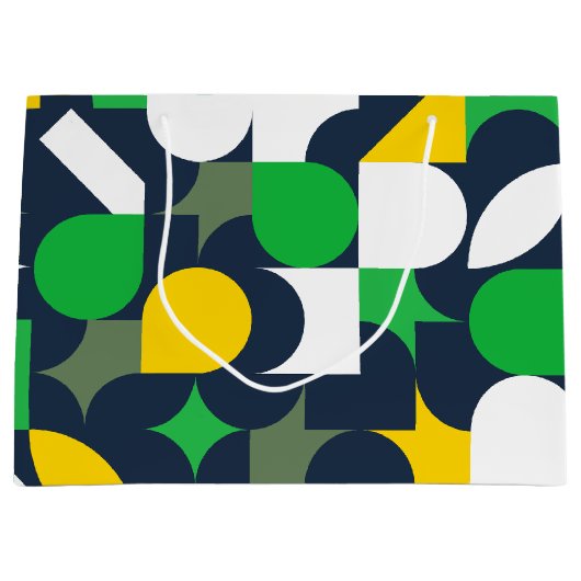 Heldere Bauhaus-vorm Groot Cadeauzakje (Voorkant)