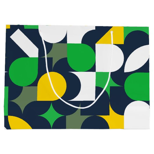 Heldere Bauhaus-vorm Groot Cadeauzakje (Achterkant)