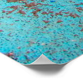 Heldere beelden op de wand van de vloerabstractie, poster (Hoek)