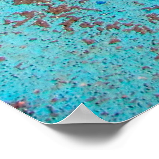 Heldere beelden op de wand van de vloerabstractie, poster (Hoek)