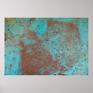 Heldere beelden op de wand van de vloerabstractie, poster