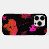 Heldere bladeren met donkere achtergrond Case-Mate iPhone case (Achterkant (horizontaal))