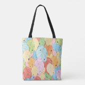 Heldere bladtextuur: geïnspireerd door Natuur. Tote Bag (Achterkant)