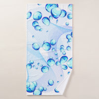 Heldere blauw handdoekjes en handdoekset