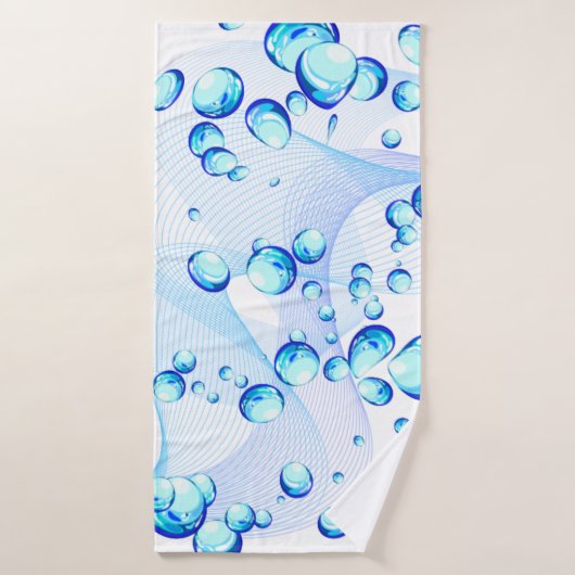 Heldere blauw handdoekjes en handdoekset badhanddoek (Badhanddoek)