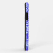 Heldere blauw-paarse bloempatroon Case-Mate iPhone case (Achterkant/rechts)