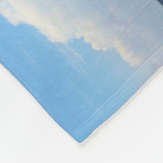 Heldere blauwe golven in de oceaan fleece deken (Hoek)