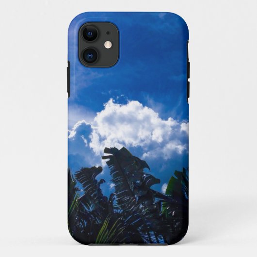 Heldere blauwe lucht met wolken Case-Mate iPhone case (Achterkant)