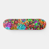 Heldere blauwe roze Paarse limoen-groene zwembroek Persoonlijk Skateboard (Horizontaal)