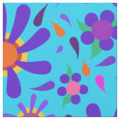 Heldere blauwe standaardbloemen stof (Close Up)