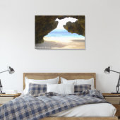 Heldere Blauwe Zee Karst Frame Reis Landschap Foto Canvas Afdruk (Insitu (Slaapkamer))