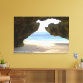 Heldere Blauwe Zee Karst Frame Reis Landschap Foto Canvas Afdruk (Insitu (Woonkamer))