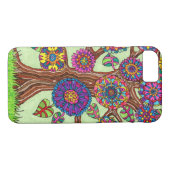 Heldere bloeiende levensstructuur Case-Mate iPhone case (Achterkant (Horizontaal))