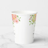 Heldere bloem en citrusvrijgezellenfeest papieren bekers (Rechts)