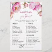 Heldere bloemblaadjes pioen wat er op je telefoon (Voorkant)