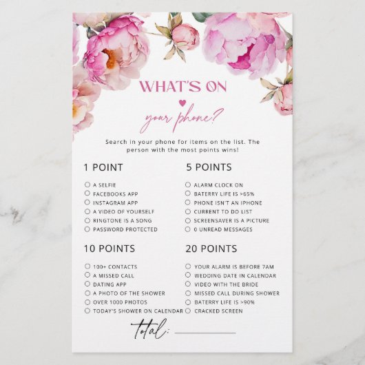 Heldere bloemblaadjes pioen wat er op je telefoon (Voorkant)