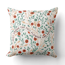 Heldere Bloemen Achtergrond Kussen