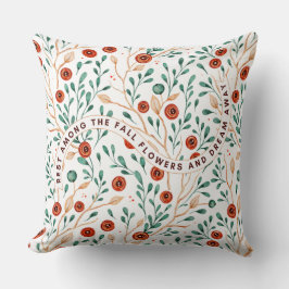 Heldere Bloemen Achtergrond Kussen