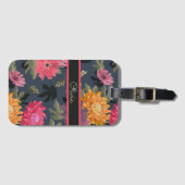 Heldere  bloemen bagagelabel (Voorkant (horizontaal))